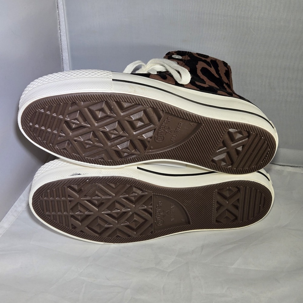 Converse Chuck Taylor Leopard Remix Lift Platform Hi Top Shoe Womens 6‎ New - Picture 8 of 9